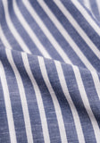 Cotton & Linen Stripe Sport Shirt