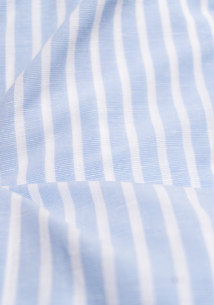 Cotton & Linen Stripe Sport Shirt