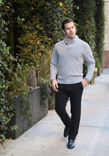 Mason's Heavyweight Cotton Knit Pant - Frank Stella Clothiers