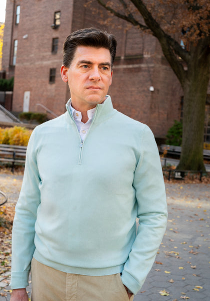 Pure Cashmere 1/4 ZIP Sweater