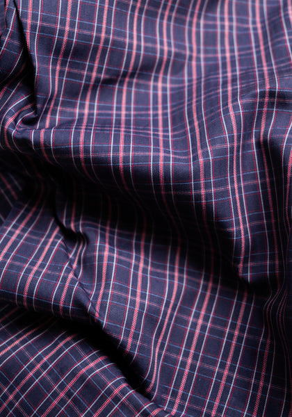 Navy/Red Check Sport Shirt