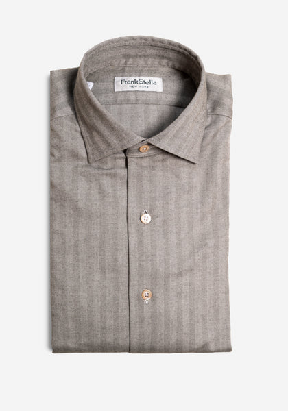 Herringbone Flannel Sport Shirt