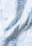 Blue/White Print Shirt