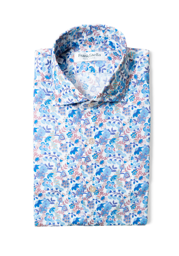 Blue Floral Shirt