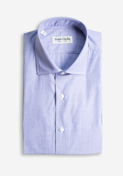 Blue End On End Sport Shirt
