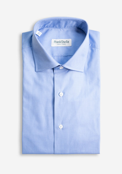 French Blue End On End Sport Shirt