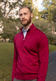 Vintage Wash Merino 1/4 Zip Sweater