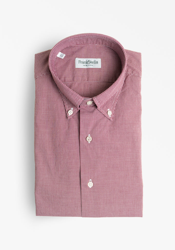 Red Micro Check Shirt