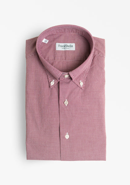 Red Micro Check Shirt