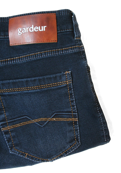 Atelier-Gardeur Superflex Denim Jean in Indigo - folded detail