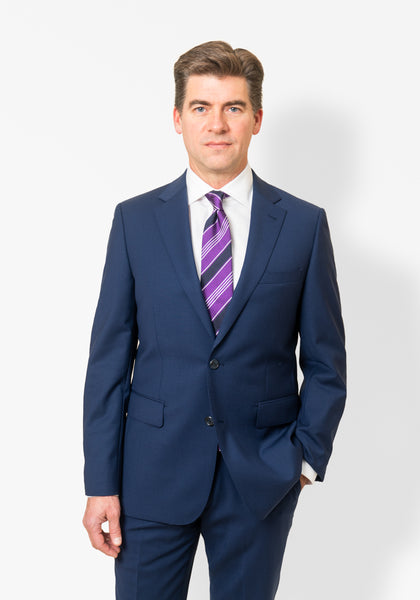 Frank Stella Stretch Modern Suit, blue