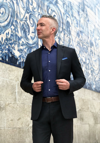 Frank Stella Tailored Fit Four Seasons Suit charcoal grey - Frank Stella Clothiers