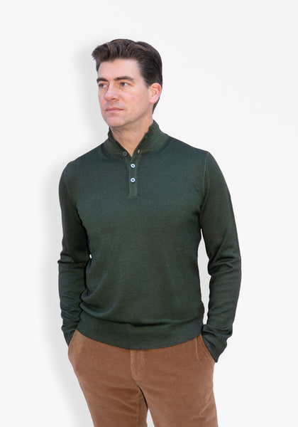 Vintage Wash Merino Henley