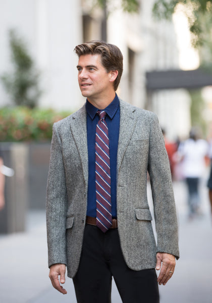 Frank Stella Harris Tweed Herringbone Sport Coat - Frank Stella Clothiers