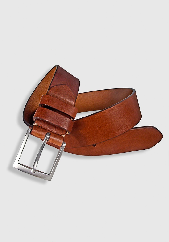 Flattened Leather Belt