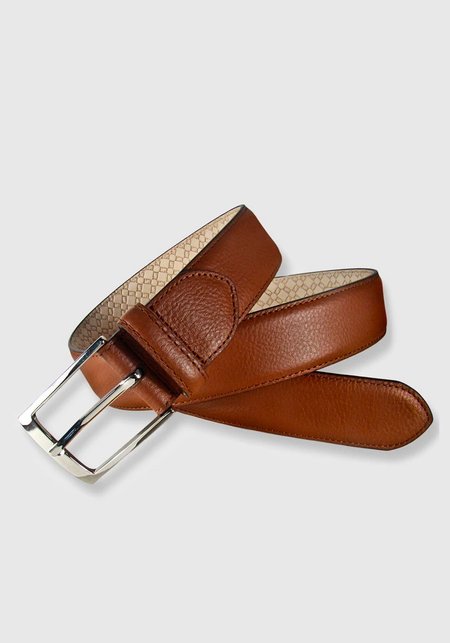 Flattened Leather Belt