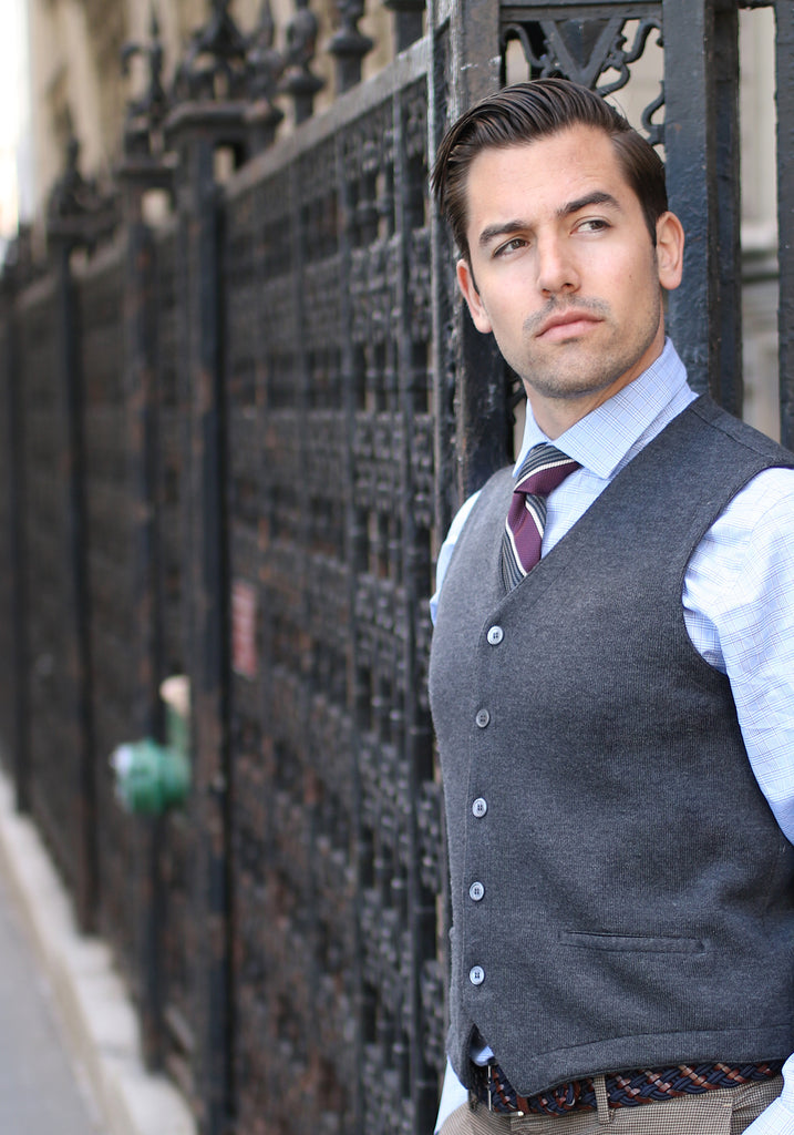 Merino Wool Button Vest