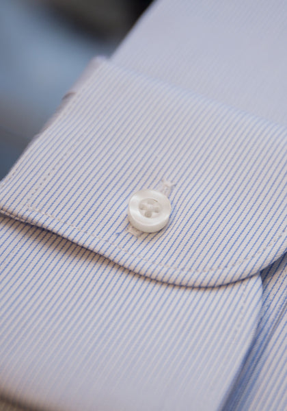 Frank Stella Blue Stripe Dress Shirt - Frank Stella Clothiers