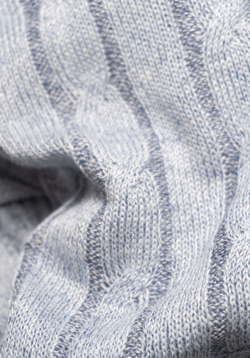 Cotton & Linen Cable Knit Sweater