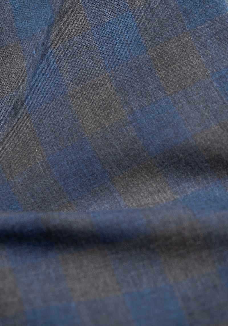 Navy/Brown Check Shirt