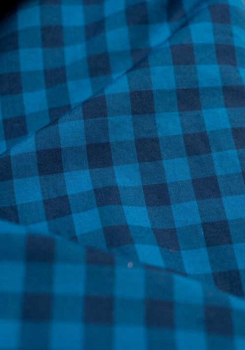 Blue/Navy Check Sport Shirt