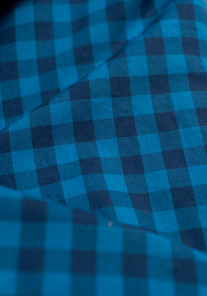 Blue/Navy Check Sport Shirt