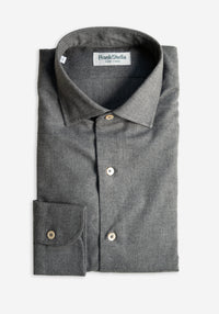 Charcoal Flannel Sport Shirt
