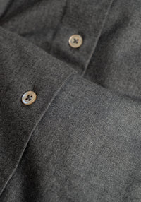 Charcoal Flannel Sport Shirt
