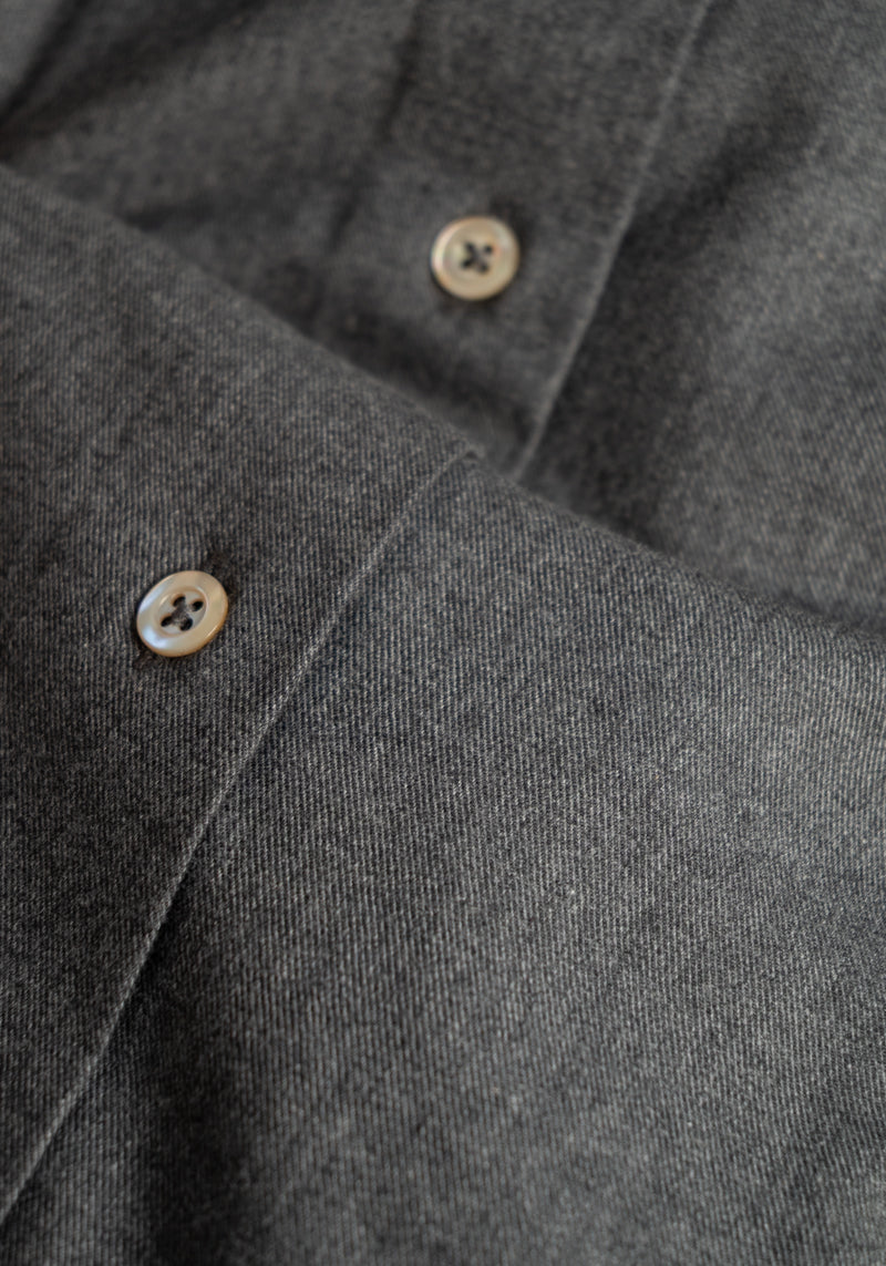 Charcoal Flannel Sport Shirt