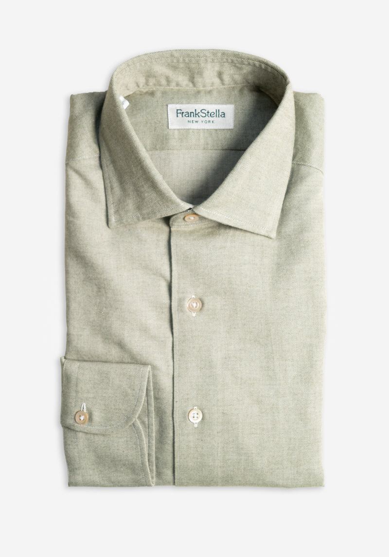 Green Flannel Sport Shirt