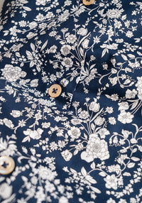 Navy Floral Sport Shirt