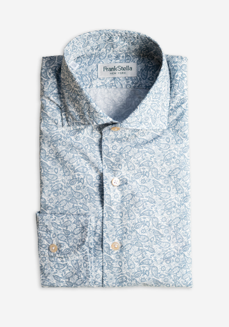 Silver Paisley Sport Shirt