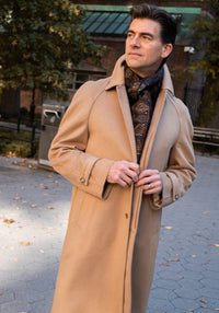 Loro Piana Pure Camel Hair Raglan Coat