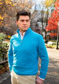 Pure Cashmere 1/4 ZIP Sweater