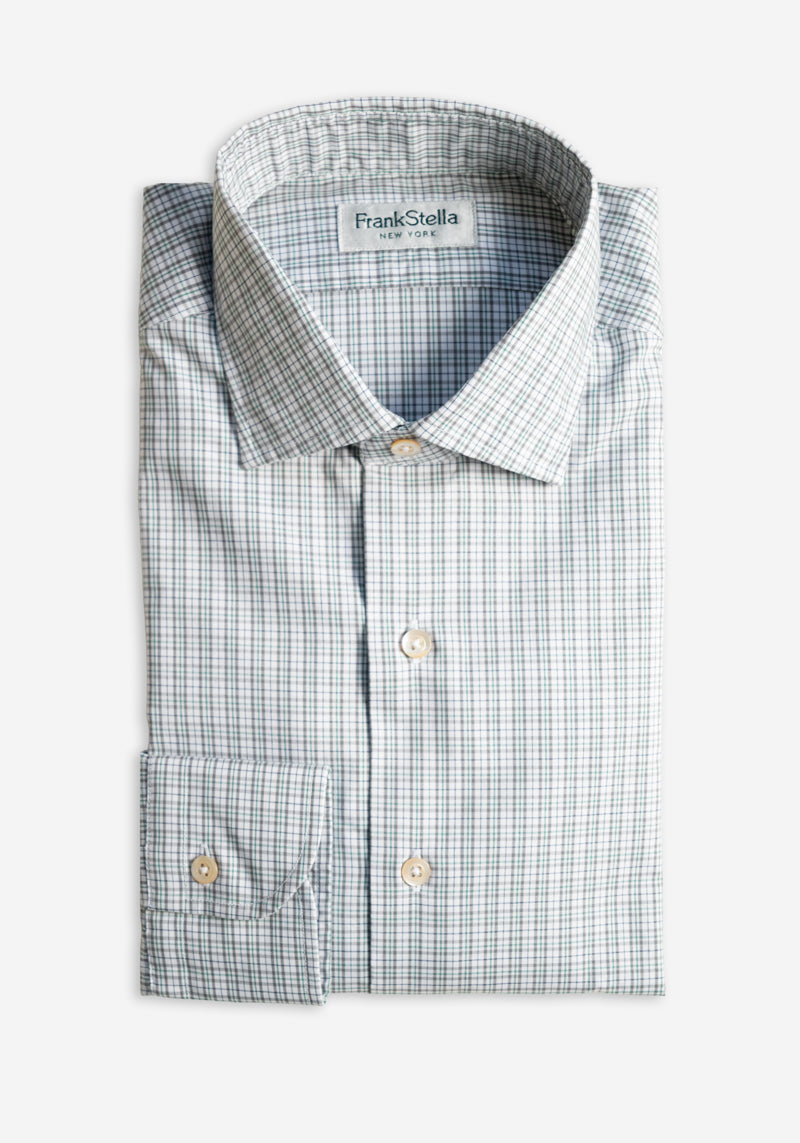 Green/Grey Check Sport Shirt