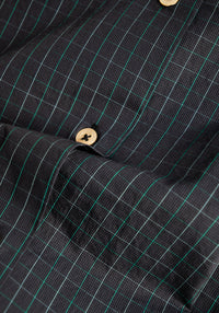 Black/Emerald Check Sport Shirt