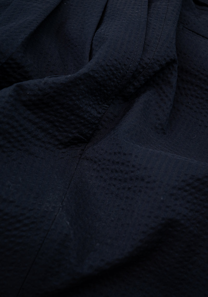 Tropical Wool Seersucker Pleated Trouser