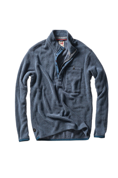 Terry Snap-Zip Mock