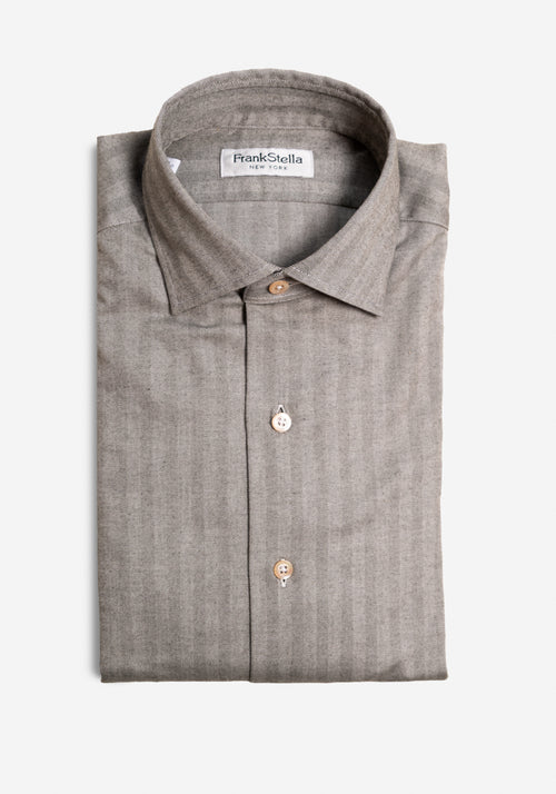 Herringbone Flannel Sport Shirt