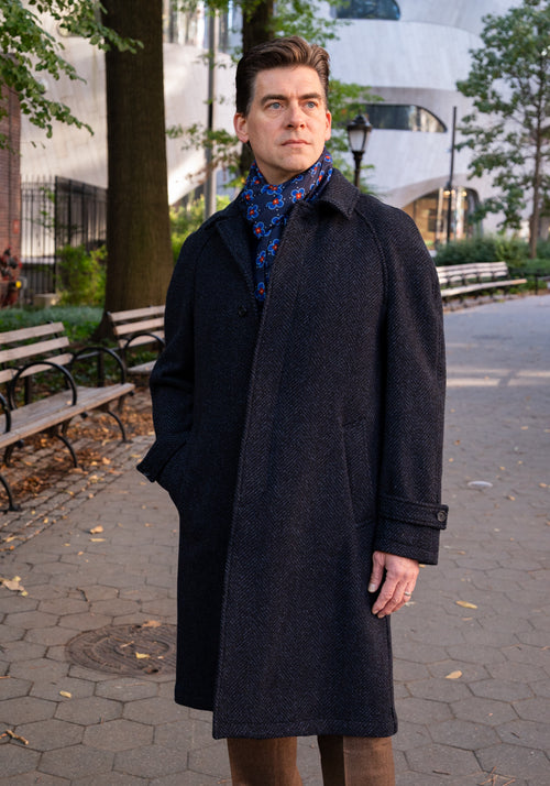Herringbone Raglan Coat