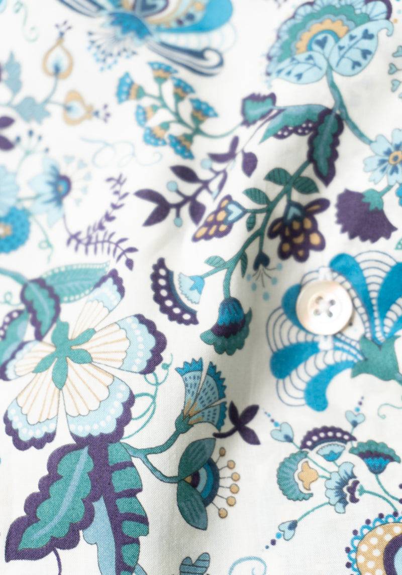 Teal Floral Shirt