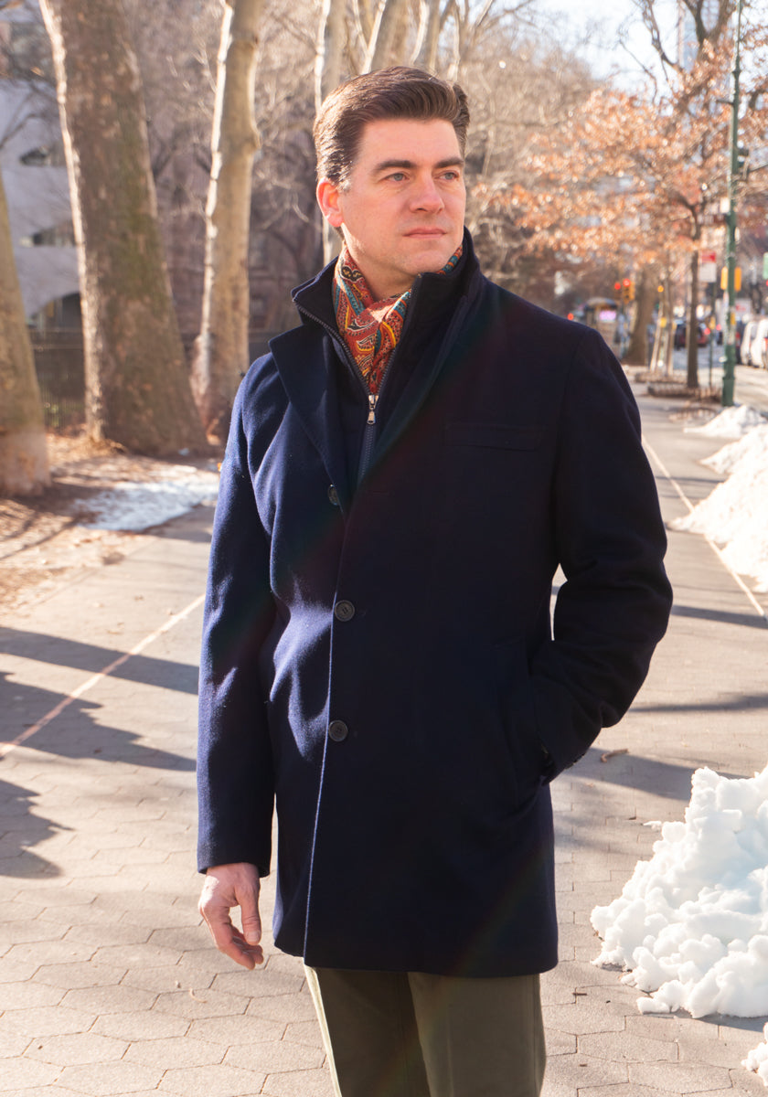 [LOW CLASSIC] / ☆ 24FW SLIM FIT WOOL COAT / BLACK LOW CLASSIC] / ☆ 24FW SLIM FIT WOOL COAT / BLACK