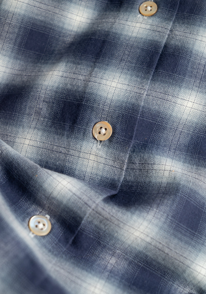 Navy Plaid Sport Shirt