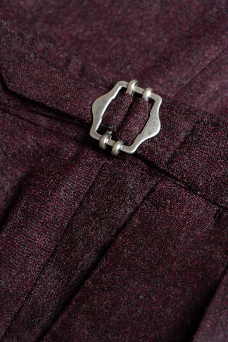 Pleated Flannel Pants