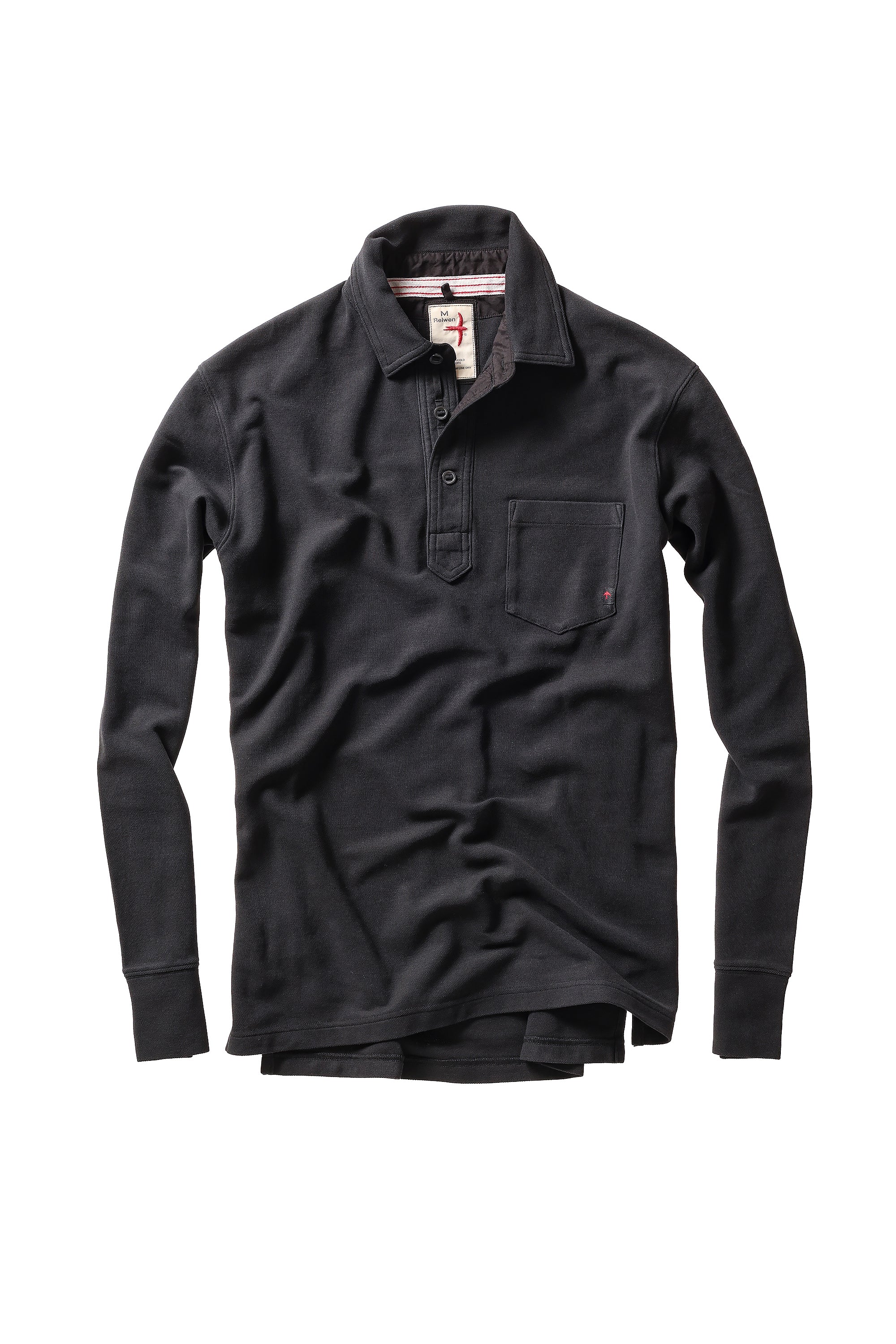 Long Sleeve Vintage Pique Polo