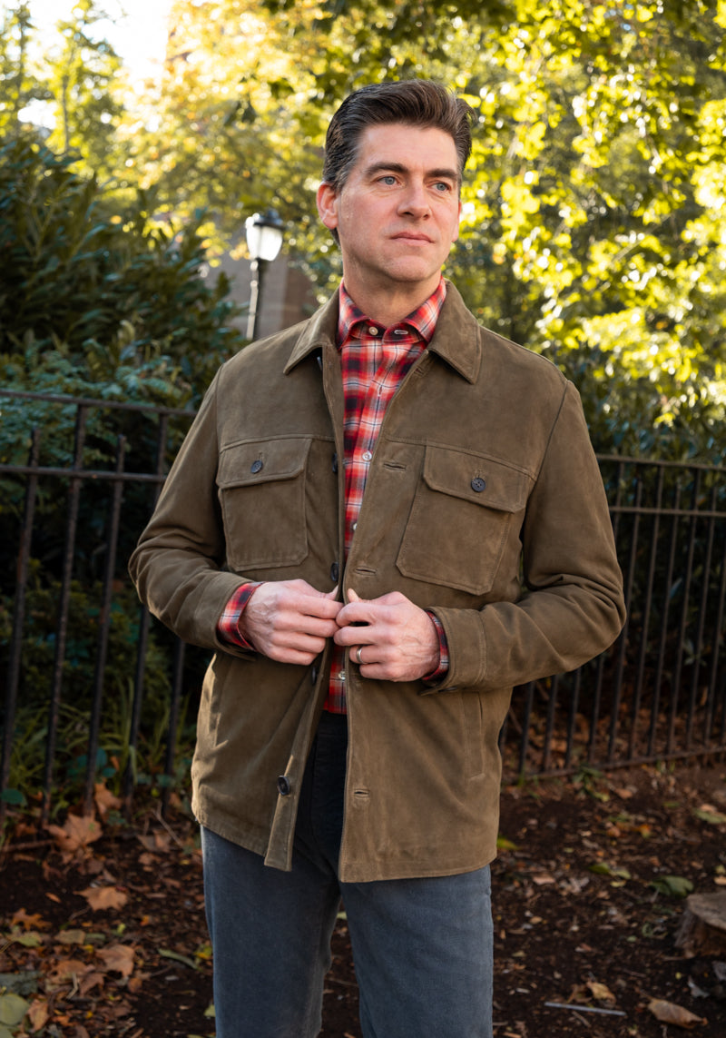 Suede Shirt Jacket
