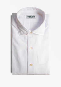 White Seersucker Shirt