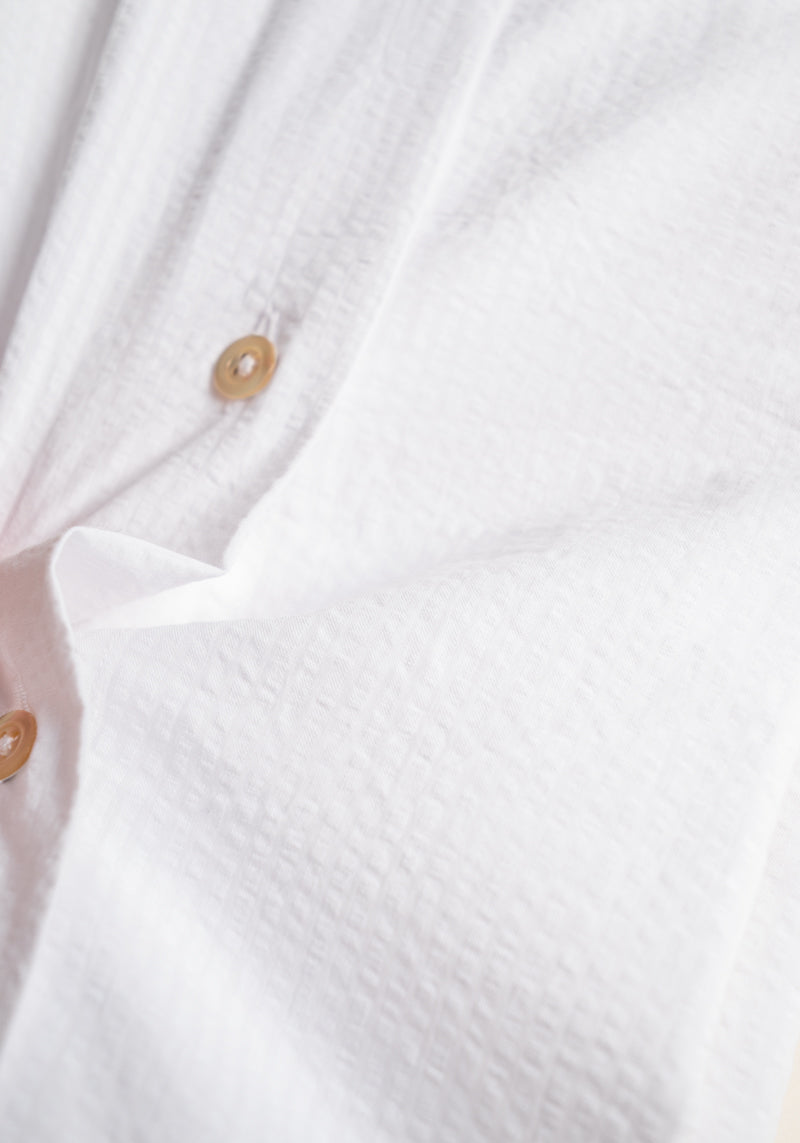 White Seersucker Shirt