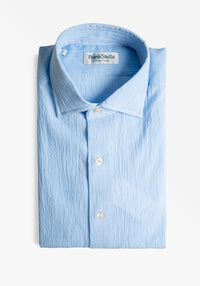 Light Blue Seersucker Shirt