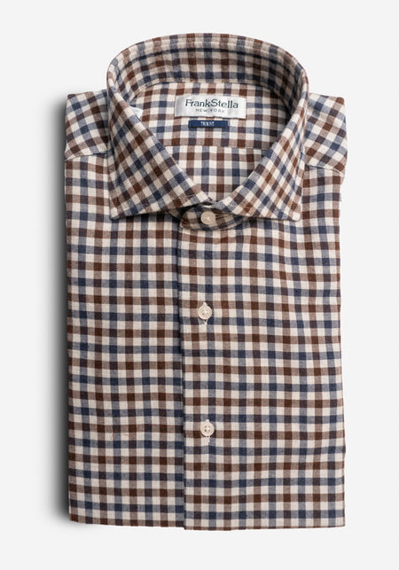 Blue Houndstooth Sport Shirt